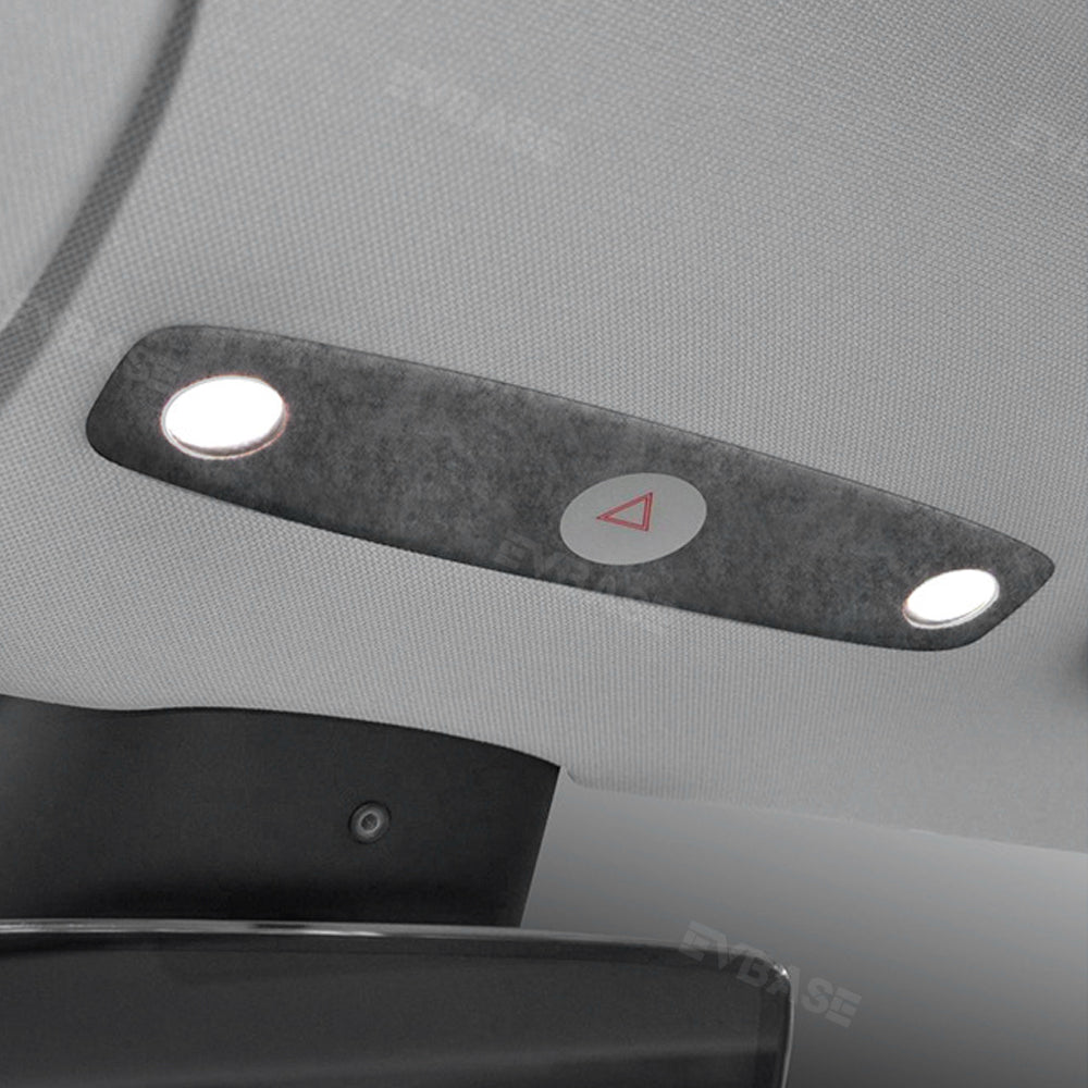EVBASE Model 3 Highland Alcantara Reading Light Cover Sticker Dome Lamp Trim Panel for Tesla