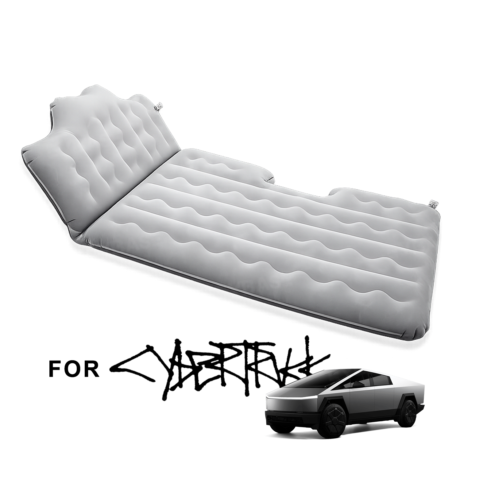 Cybertruck Back Seat Air Mattress Inflatable Rear Seat Camping Bed with Air Pump