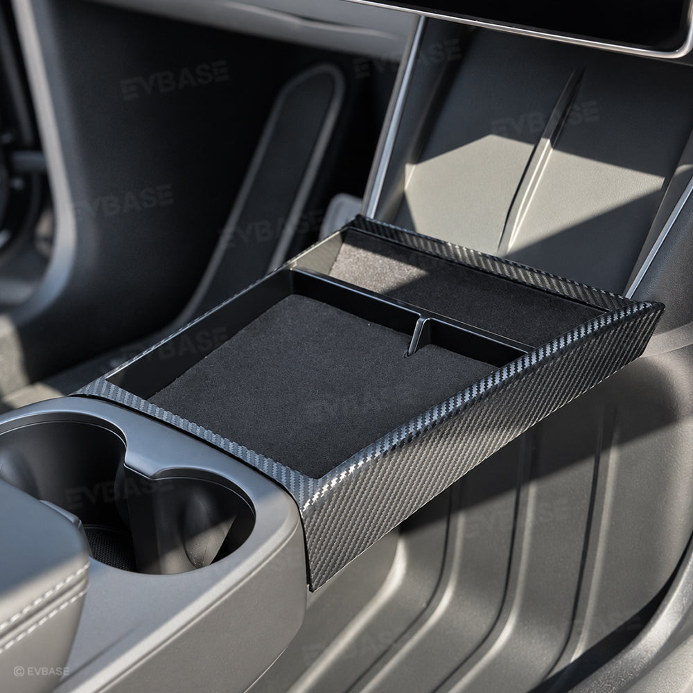 Model Y Juniper Standard Center Console Organizer 2.0 Console Storage Tray with Divided Compartment