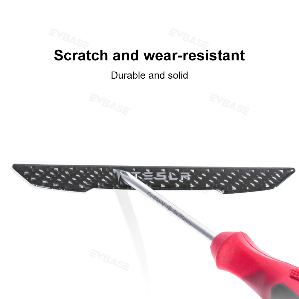 Model 3 Y Side Door Edge Guards Wet Real Carbon Fiber Scratch Protector Strips for Tesla