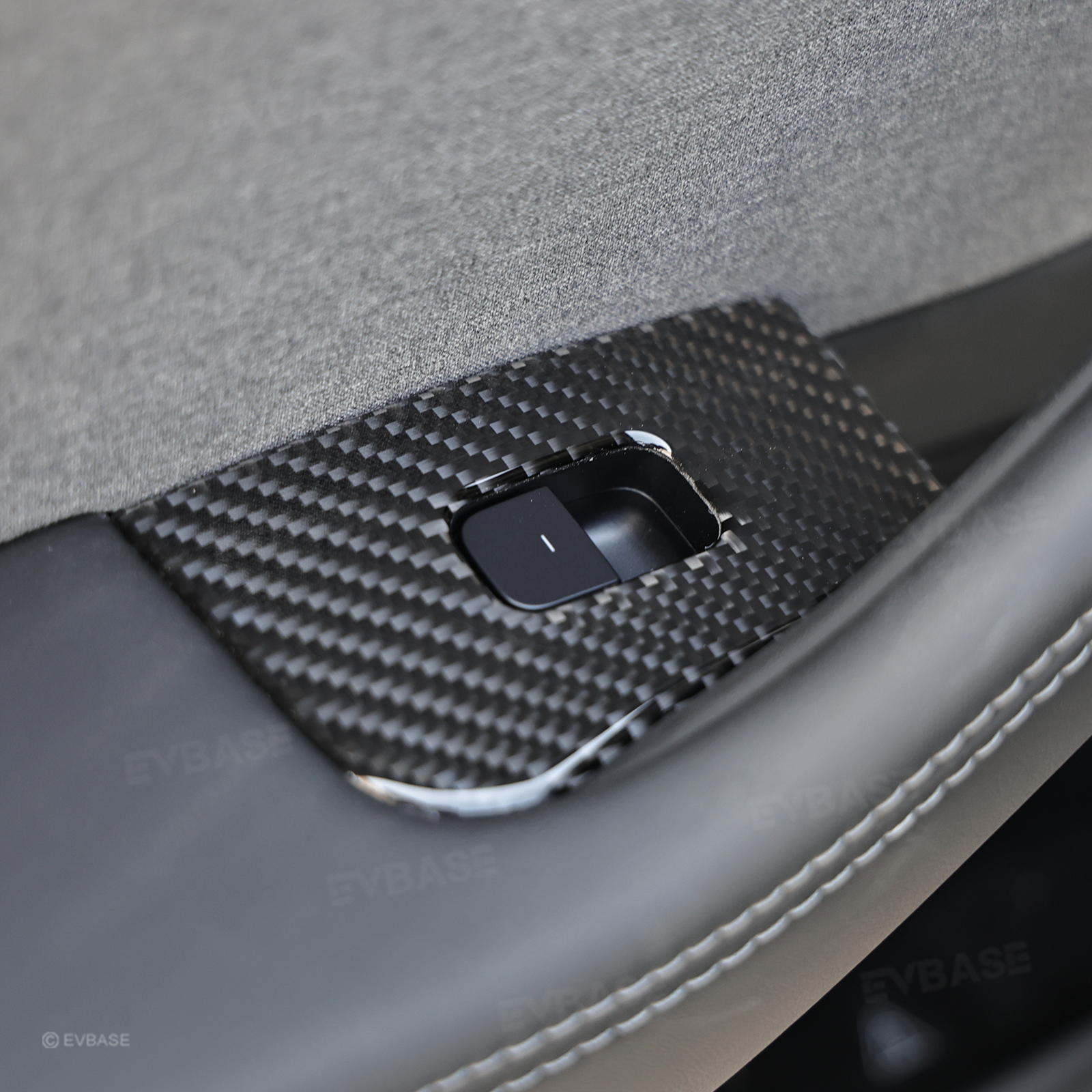 Model Y Juniper/ 3 Highland Window & Door Switch Panel Cover Carbon Fiber Trim Decoration Interior Upgrade
