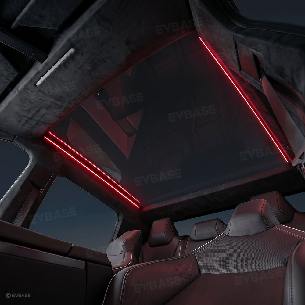 Cybertruck Sunroof Ambient Lighting RGB Interior Roof Lights with Factory Screen Control