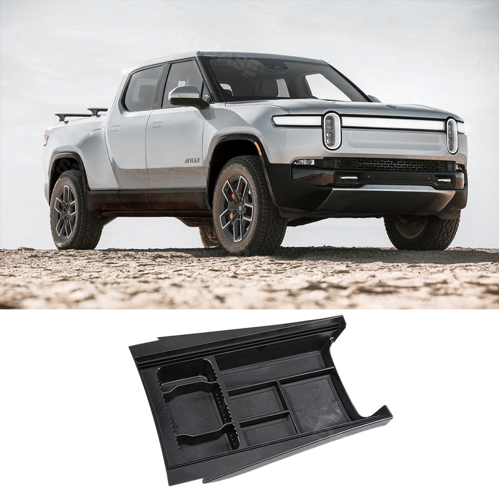 Updated Center Console Tray for R1T/R1S Lower Center Console Hidden Organizer Storage Box for Rivian