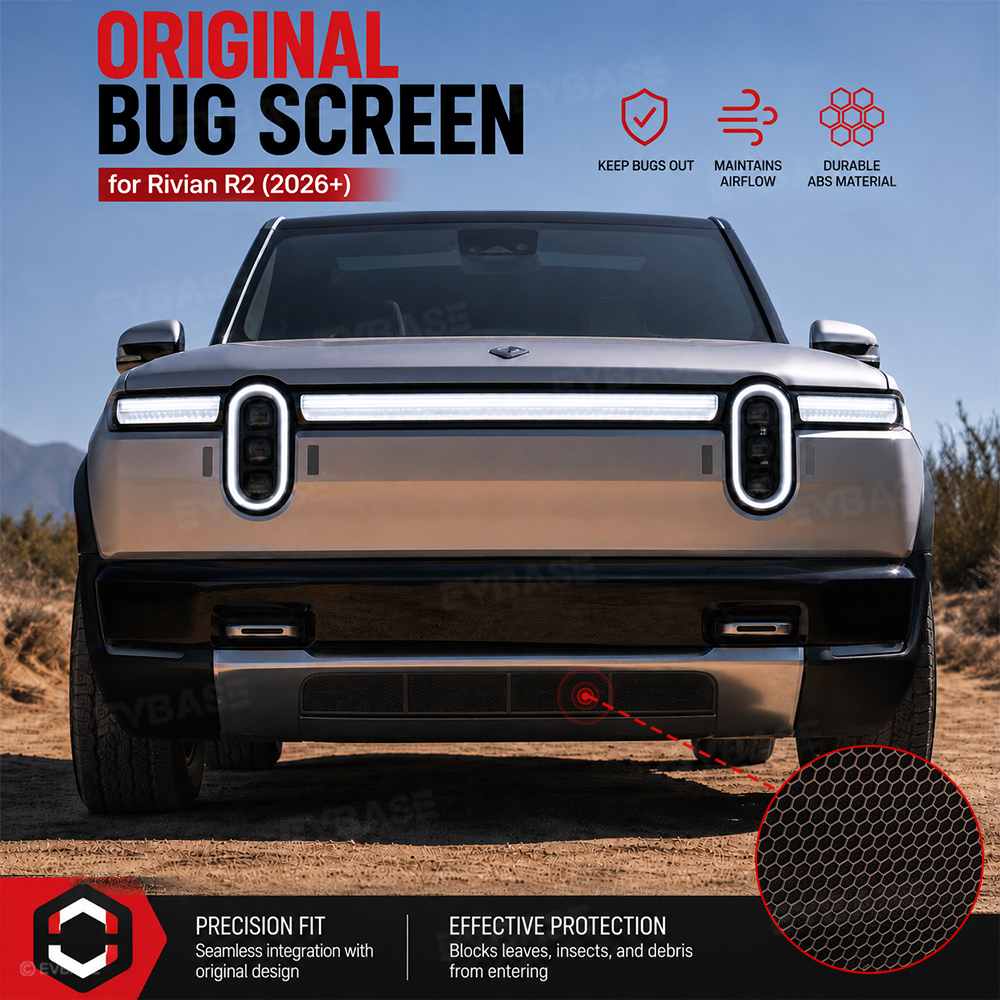 Grille Mesh Insert for Rivian R2 Front Bumper Radiator Protective Mesh Grille Panel Bug & Debris Screen