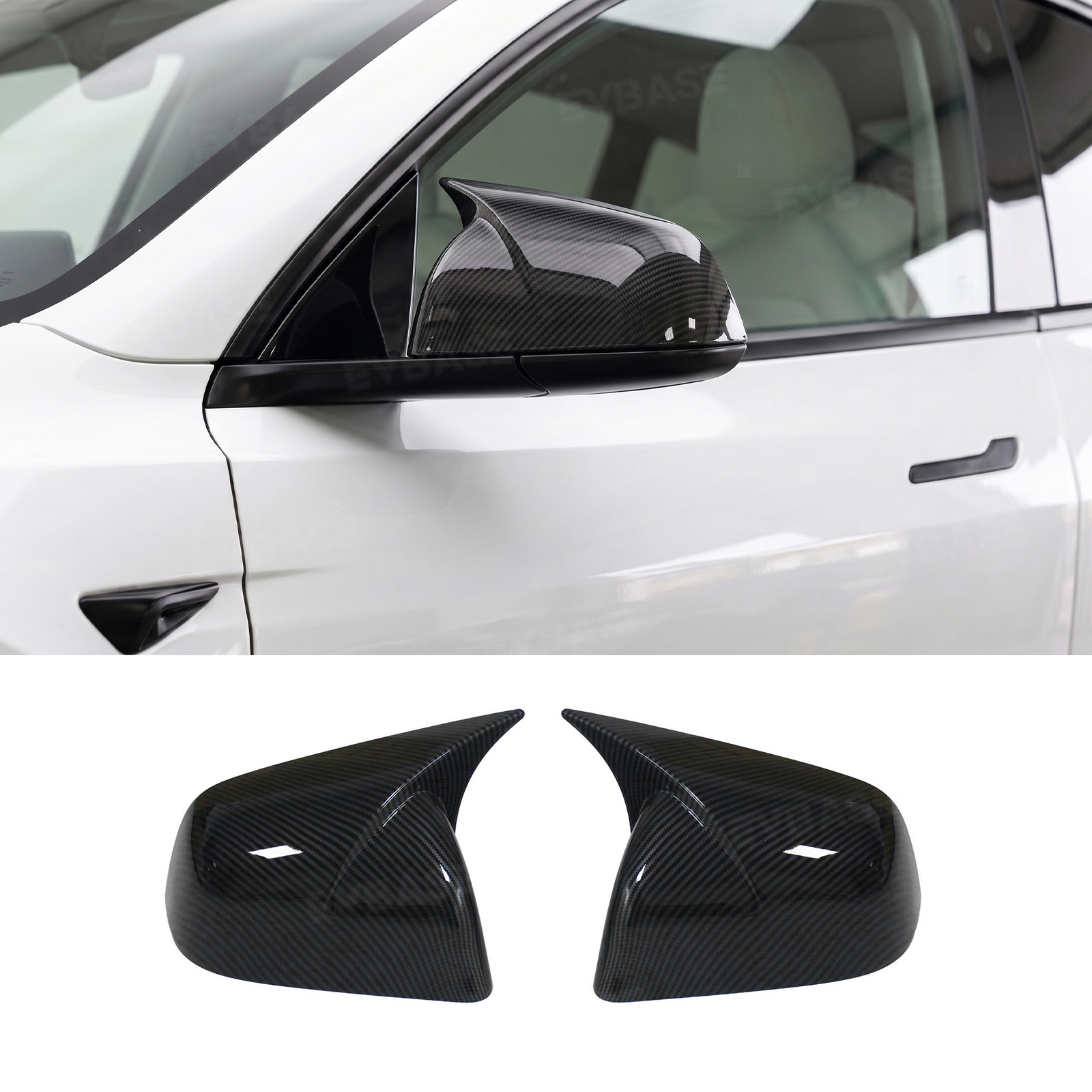 Model Y Juniper Side Mirror Cap Covers ABS Performance-Inspired Styling Rearview Mirror Caps
