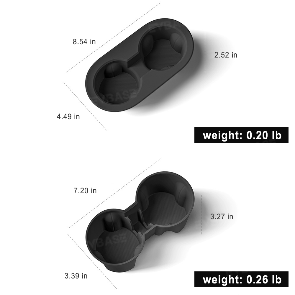 Model Y Juniper Cup Holder Center Console &Rear Armrest Cup Insert Silicone Tesla Water Bottle Organizer