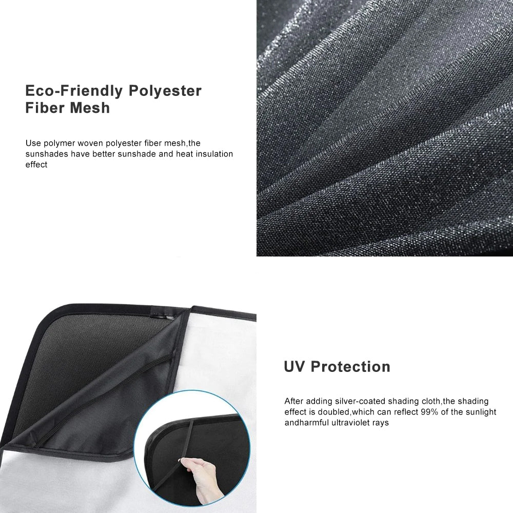 EVBASE Tesla Model Y Starry Sky Sunroof Sunshade with Silver Coated Cloth