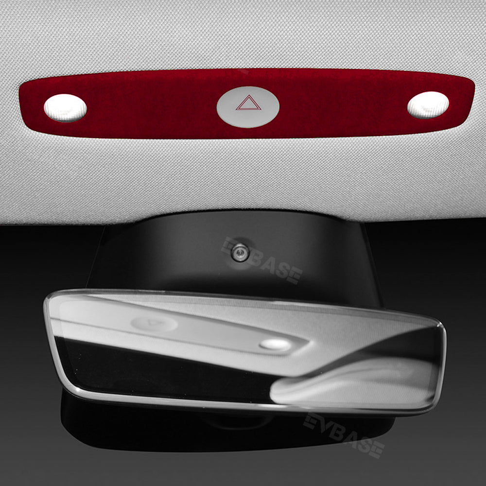 EVBASE Model 3 Highland Alcantara Reading Light Cover Sticker Dome Lamp Trim Panel for Tesla