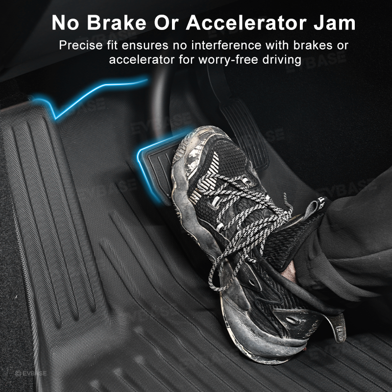 Model Y Juniper Floor Mat TPE Anti-Slip Trunk Mat Cargo Liner Back Seat Cover All Weather Protection