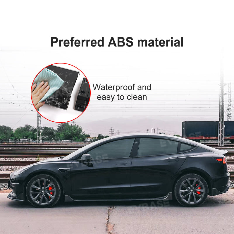 Model Y 3 Side Skirts Splitter Lip ABS Body Kit F Style Extensions Diffuser Panel Pair