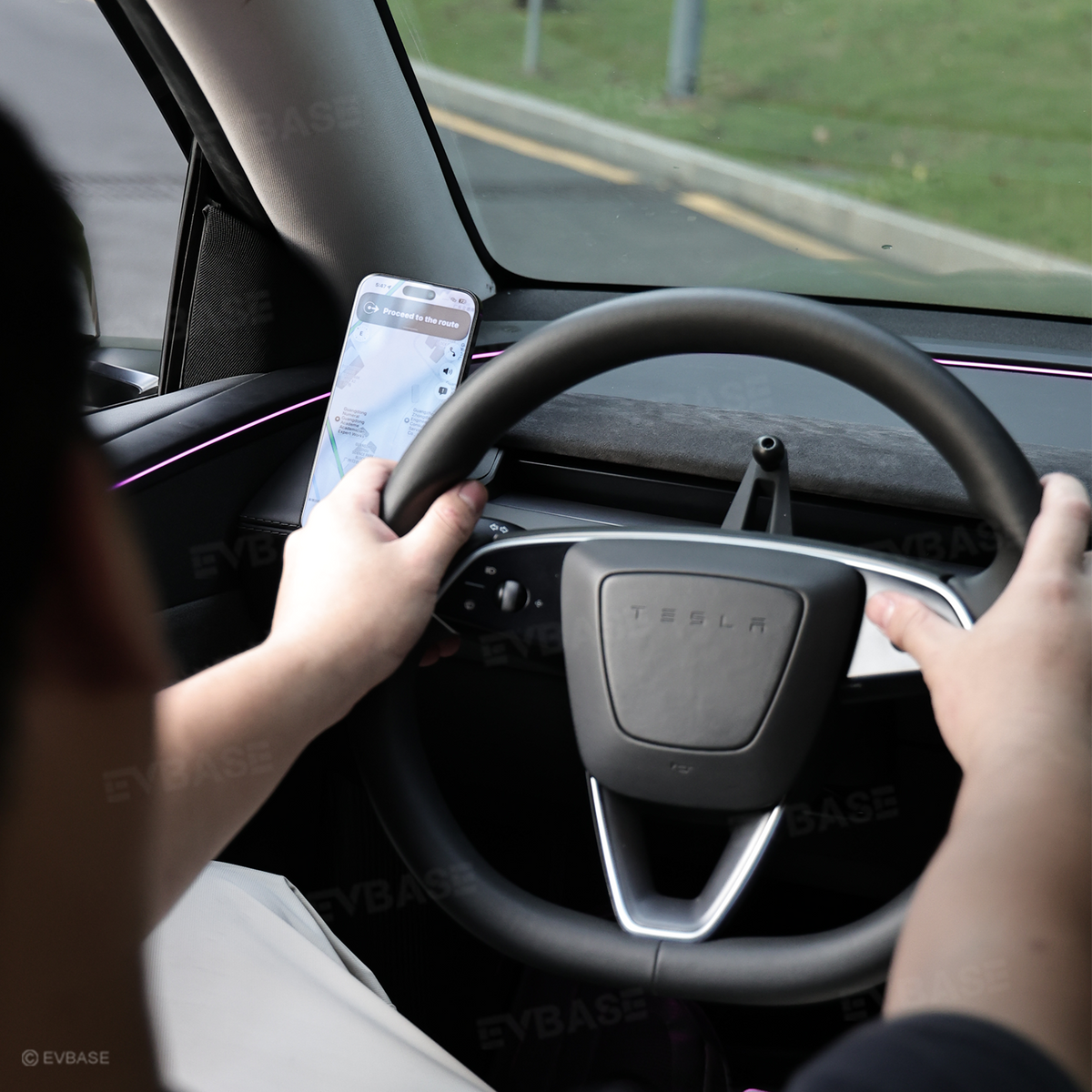 Model Y Juniper/ Y L/ 3 Highland A-Pillar Magnetic Phone Mount Dashboard Side Phone Holder