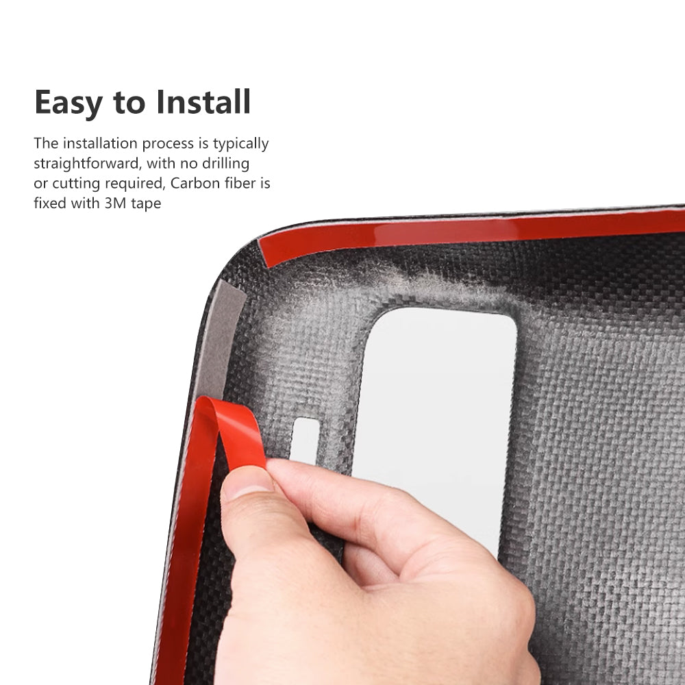 Model Y 3 Carbon Fiber Interior Accessories Rear Air Outlet Vent Cover Genuine for Tesla
