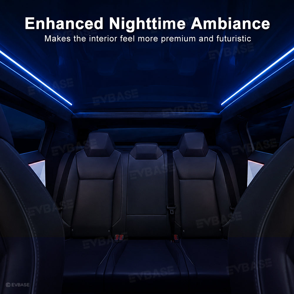 Cybertruck Sunroof Ambient Lighting RGB Interior Roof Lights with Factory Screen Control