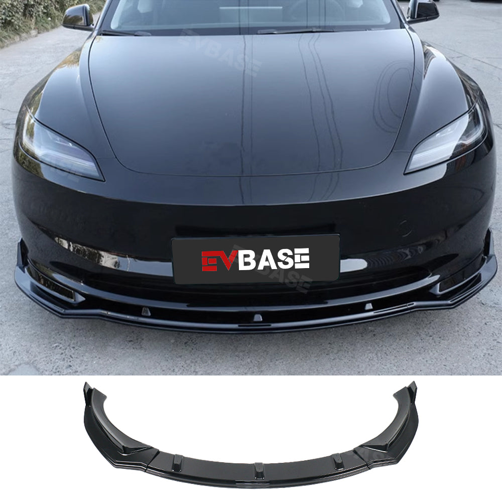 Model 3 Highland Front Bumper Lip ABS Splitter Front Apron Body Kits Spoiler Fascia 3-Stage For Tesla
