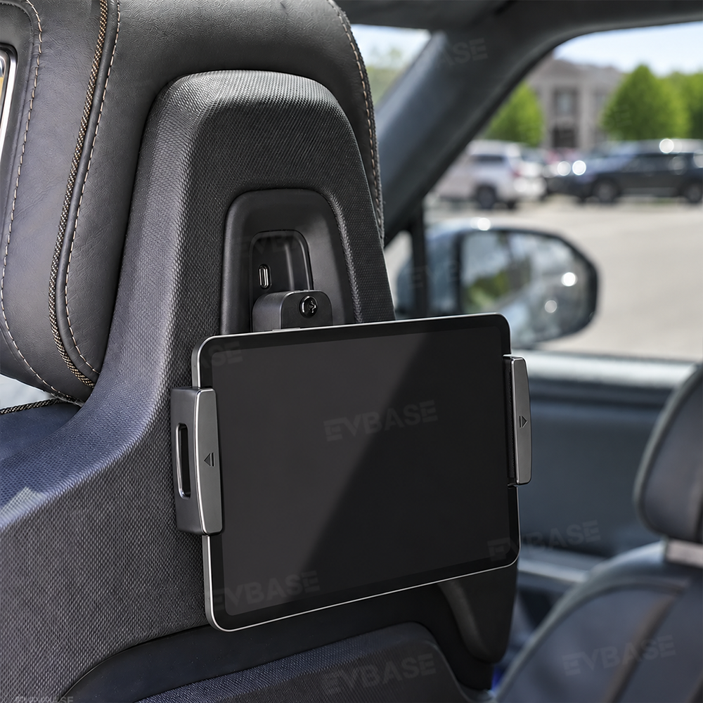 Back Seat Phone & Tablet Mount Anchor for Rivian R1T/ R1S/ R2 Magnetic Ball Mount Holder