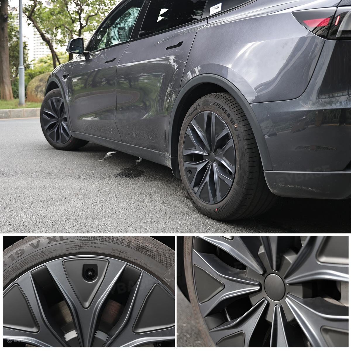 Model Y L Wheel Covers 19" Mecha Wheels Hubcaps Inspired By Model Y Performance