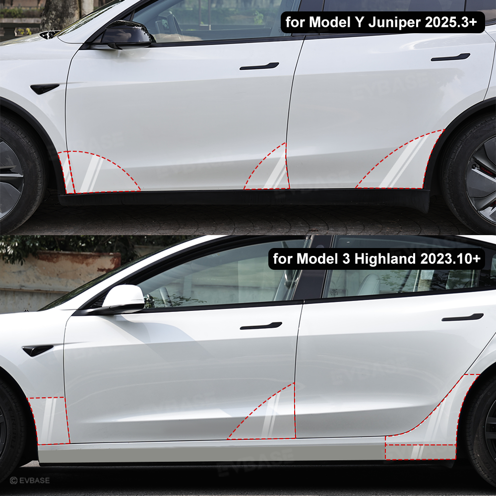 Model Y Juniper/ 3 Highland PPF Door Protection Film Paint Protection Kit