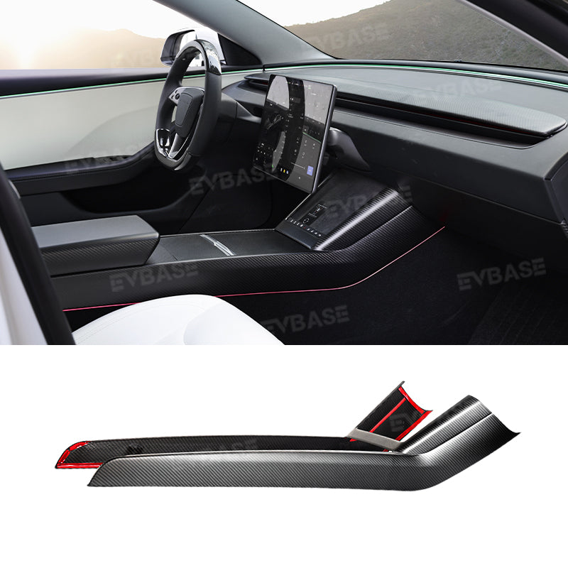 Model 3 Highland Real Carbon Fiber Upgrade Kit Full Interior Protection Cover Trim Overlay for Tesla