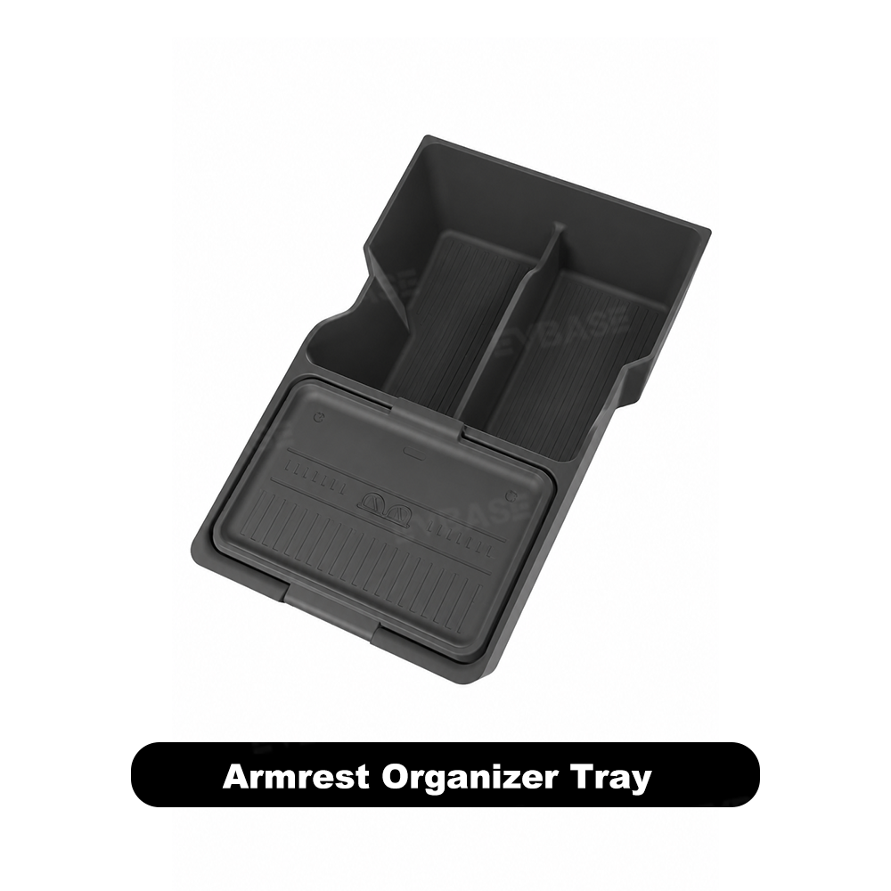 Model Y Juniper/ 3 Highland Silicone Center Console Organizer Armrest Storage Tray with Lid
