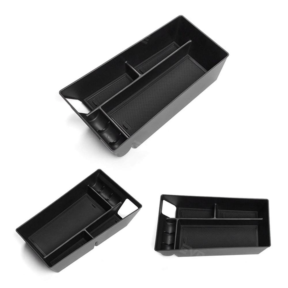 Mustang Mach E Center Console Storage Box Armrest Organizer Silicone Waterproof Non-Slip Tray for Ford