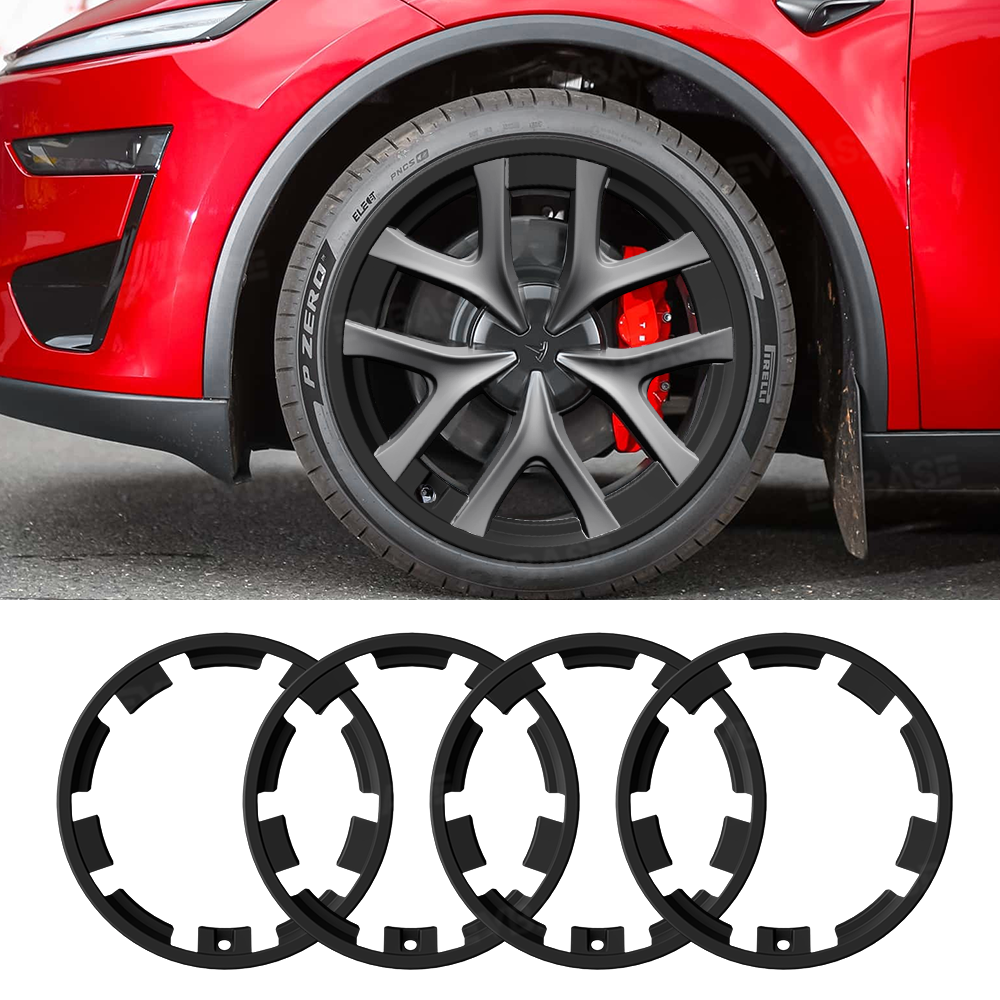 Model Y Juniper Performance Wheel Rim Protector & Wheel Center Caps Kit & Lug Nut Covers for Tesla 21" Arachnid 2.0 Wheels