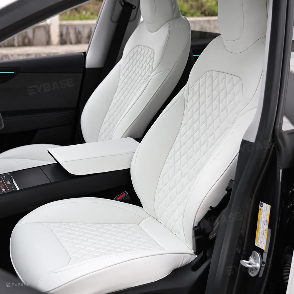 Model Y Juniper Seat Covers Waterproof Breathable NAPPA Leather Seat Protector with Diamond Quilted Design