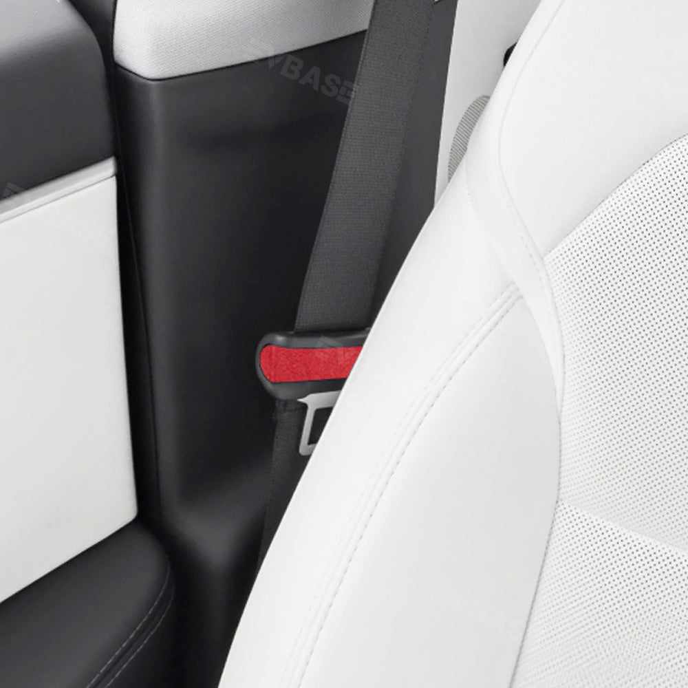 Model 3 Highland Real Alcantara Seat Belt Fascia Cover for Tesla