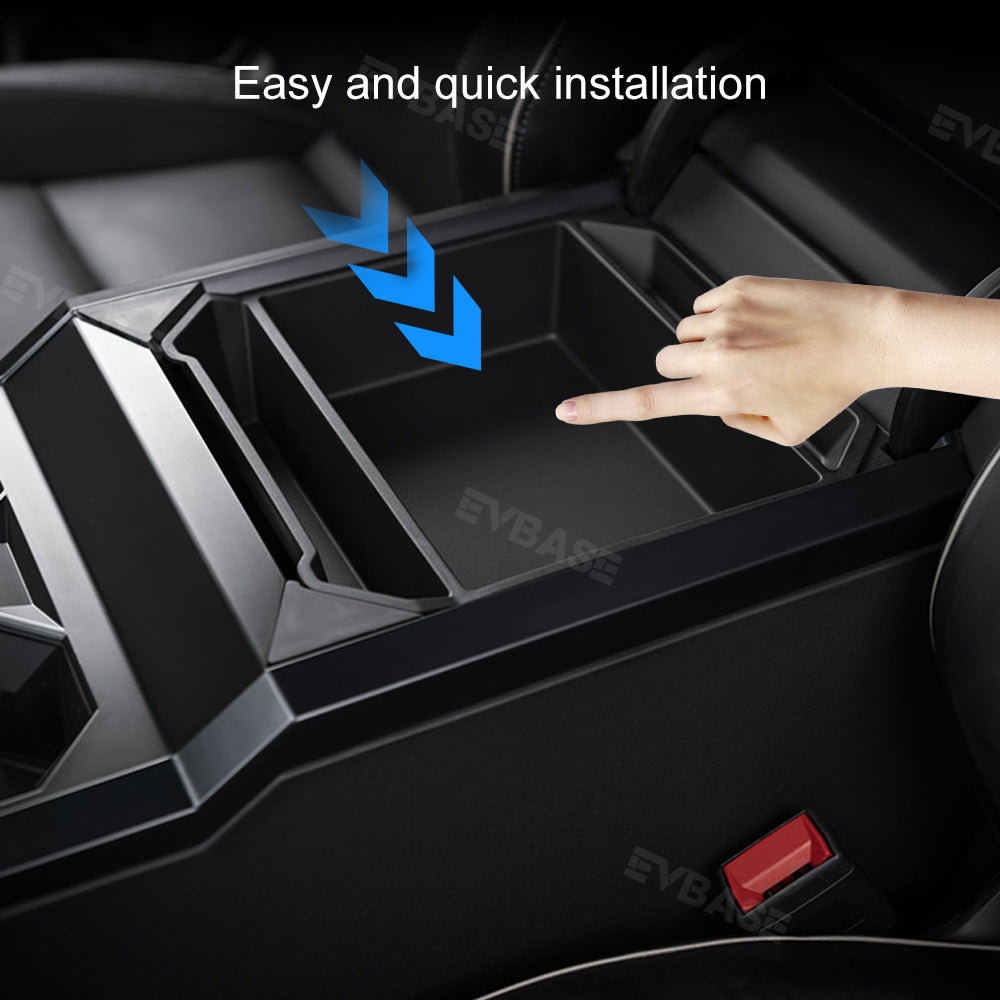 Tesla Cybertruck Armrest Organizer ABS Center Console Storage Box Tray