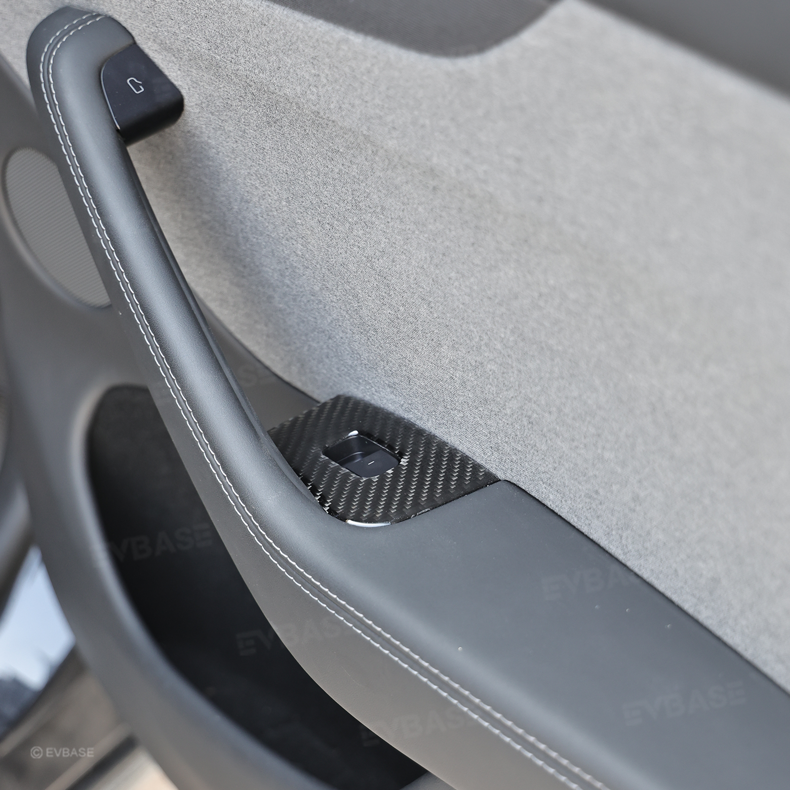 Model Y Juniper/ 3 Highland Window & Door Switch Panel Cover Carbon Fiber Trim Decoration Interior Upgrade