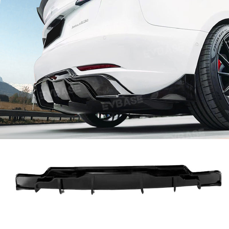 Model Y Rear Bumper Lip ABS Sport Body Kit Wing Spoiler Diffuser Replacement F Style