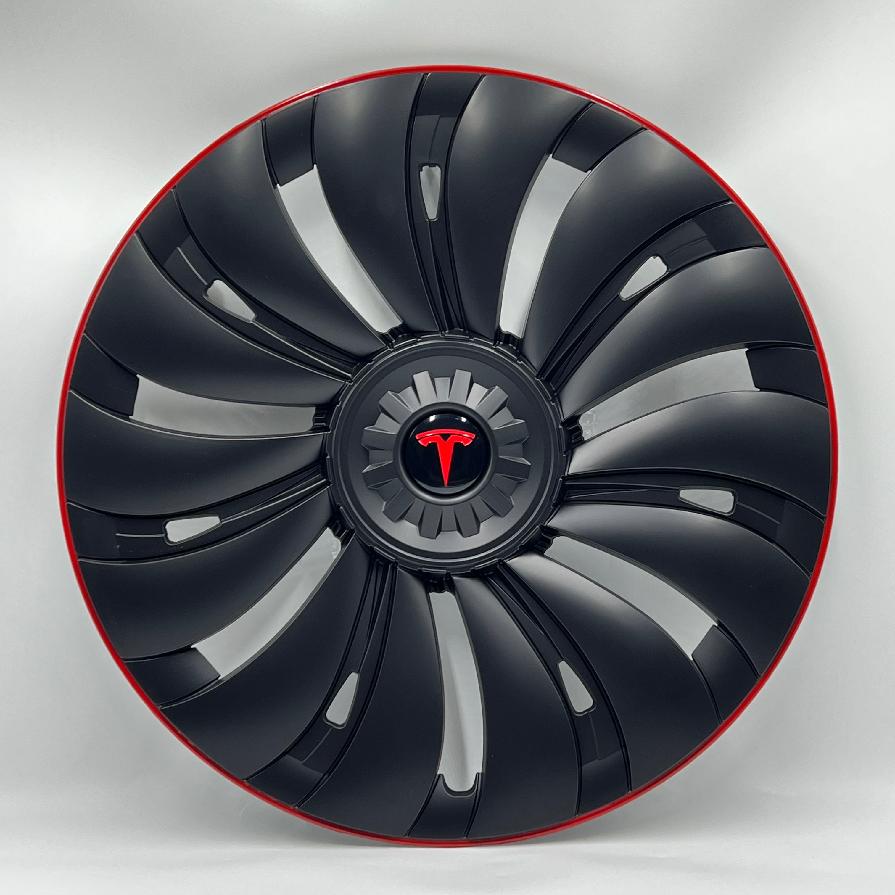Tesla Redline Wheel Caps Model Y Überturbine Wheel Covers 19 inch Matte 4PCS for Gemini Wheels