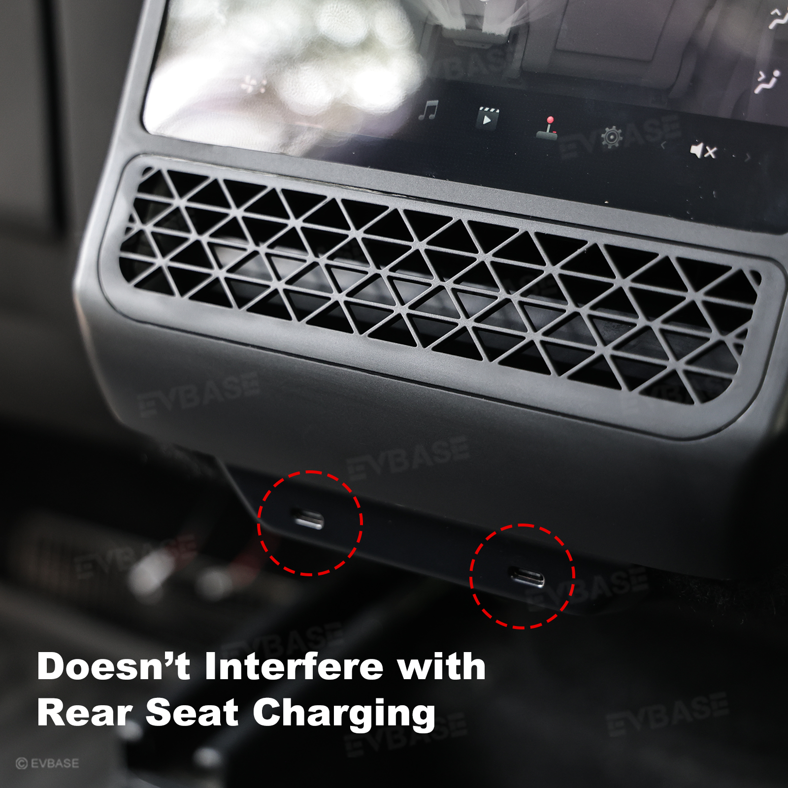 Model Y Juniper/ YL/ 3 Highland Rear Display Tempered Glass Screen Protector & Air Vent Cover