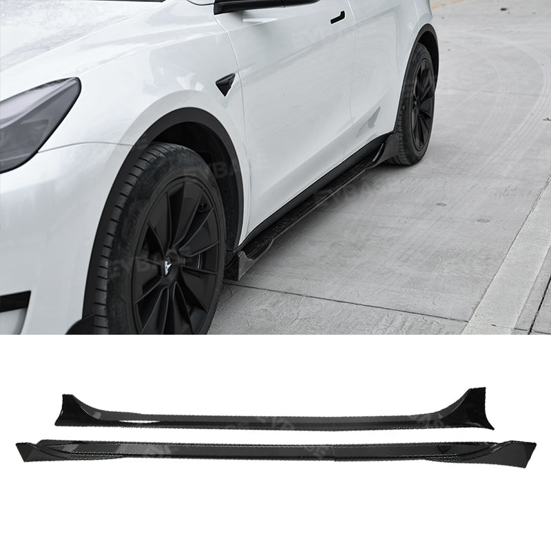 Model 3 Highland & Model Y Juniper Side Skirts Splitter Lip Extensions Diffuser Panel ABS Body Kit F Style for Tesla