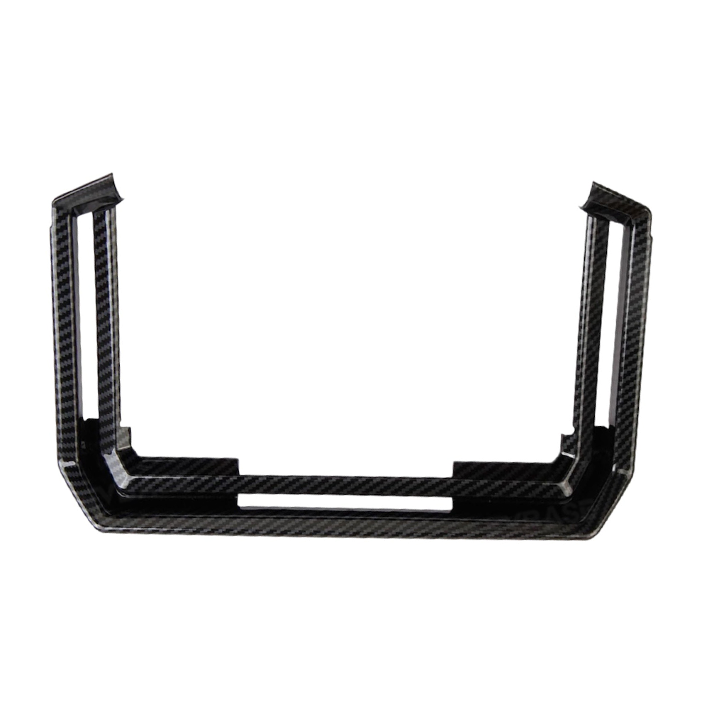 Cybertruck Rear Screen Frame & Air Vent Protective Cover ABS Carbon Fiber Style Overlay Trim