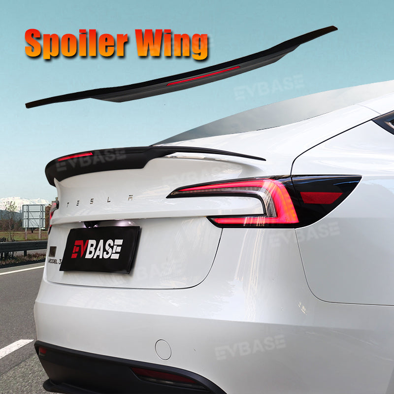 Model 3 Y Spoiler Wing Rear Diffuser ABS Splitter With Brake Light Inspired By B-2 Spirit for Tesla