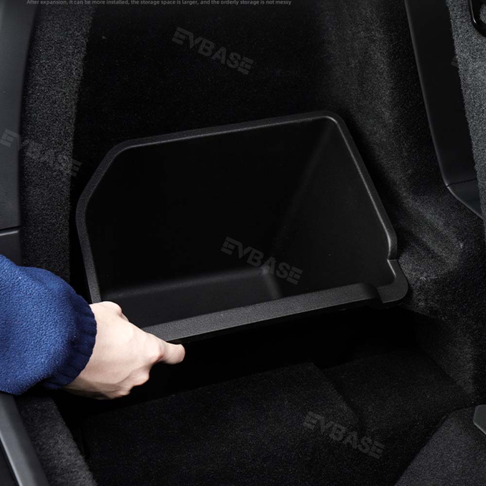 Model X Rear Trunk Storage Box Back Trunk Organizer Side Storage Bins for Tesla