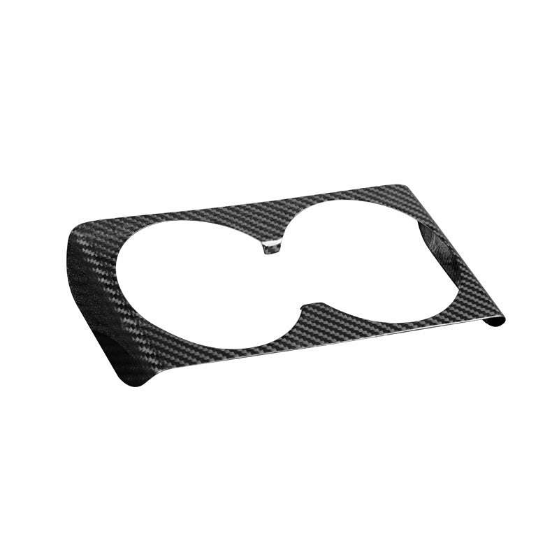Model Y Juniper Cup Holder Trim Rear Armrest Real Carbon Fiber Cover Center Console Overlay Panel for Tesla