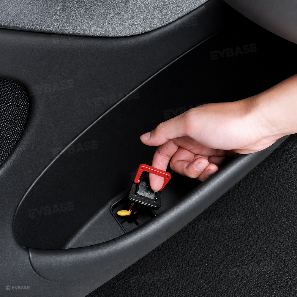 Model Y Juniper Side Door Storage Organizer Tray Liner with Rear Emergency Door Release Pull Handles