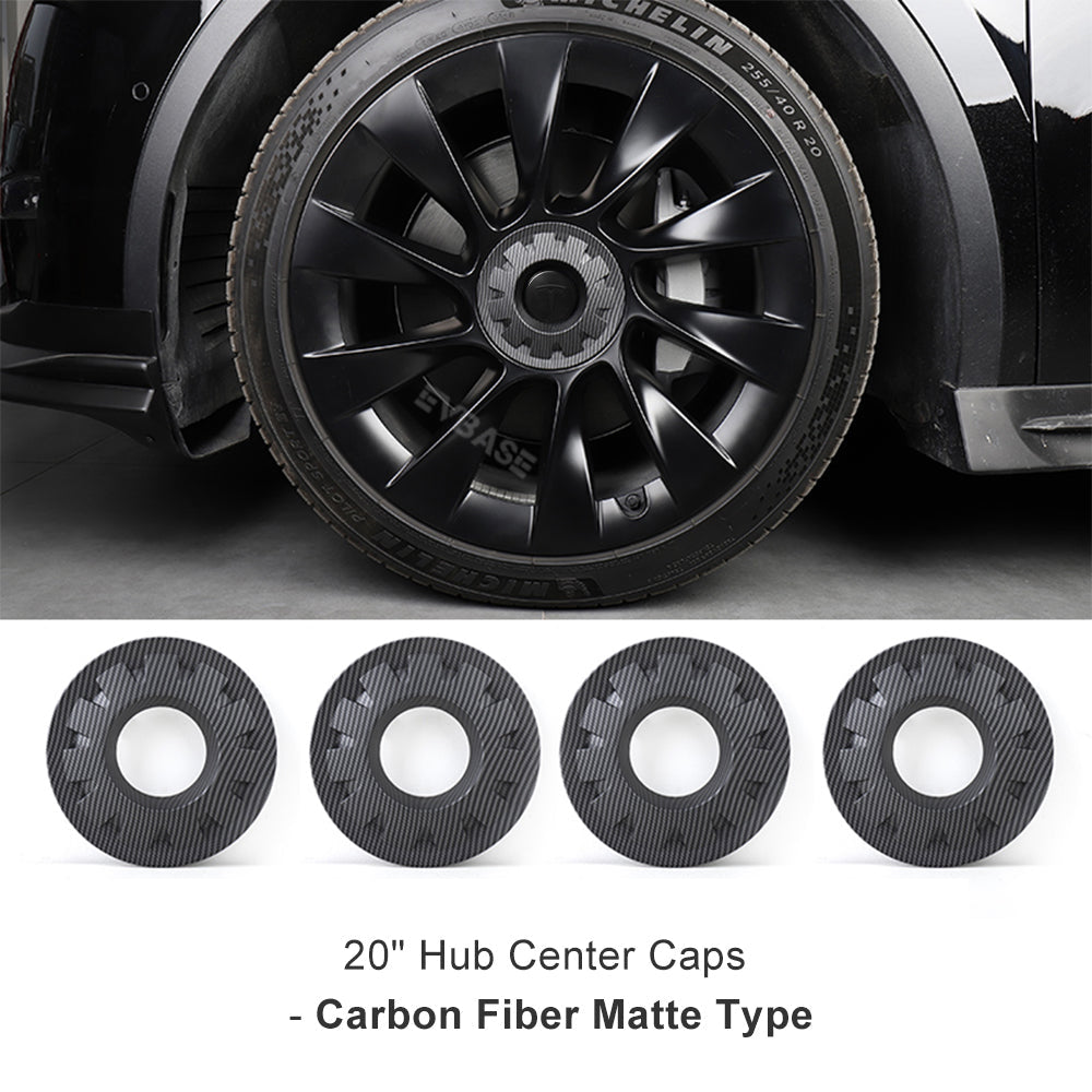 EVBASE Model Y Wheel Center Hub Cap 20inch Wheel Center Caps 4Pcs for Tesla