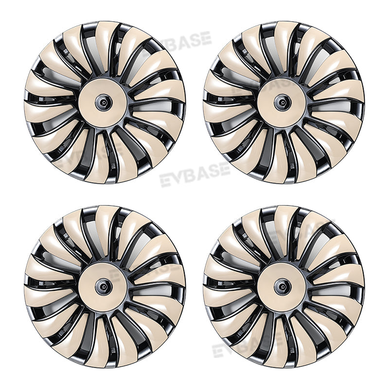 Model Y Bicolor Wheel Covers 19 Inch ABS Rim Protector Covers Sport Wheel Caps 4PCS For Tesla
