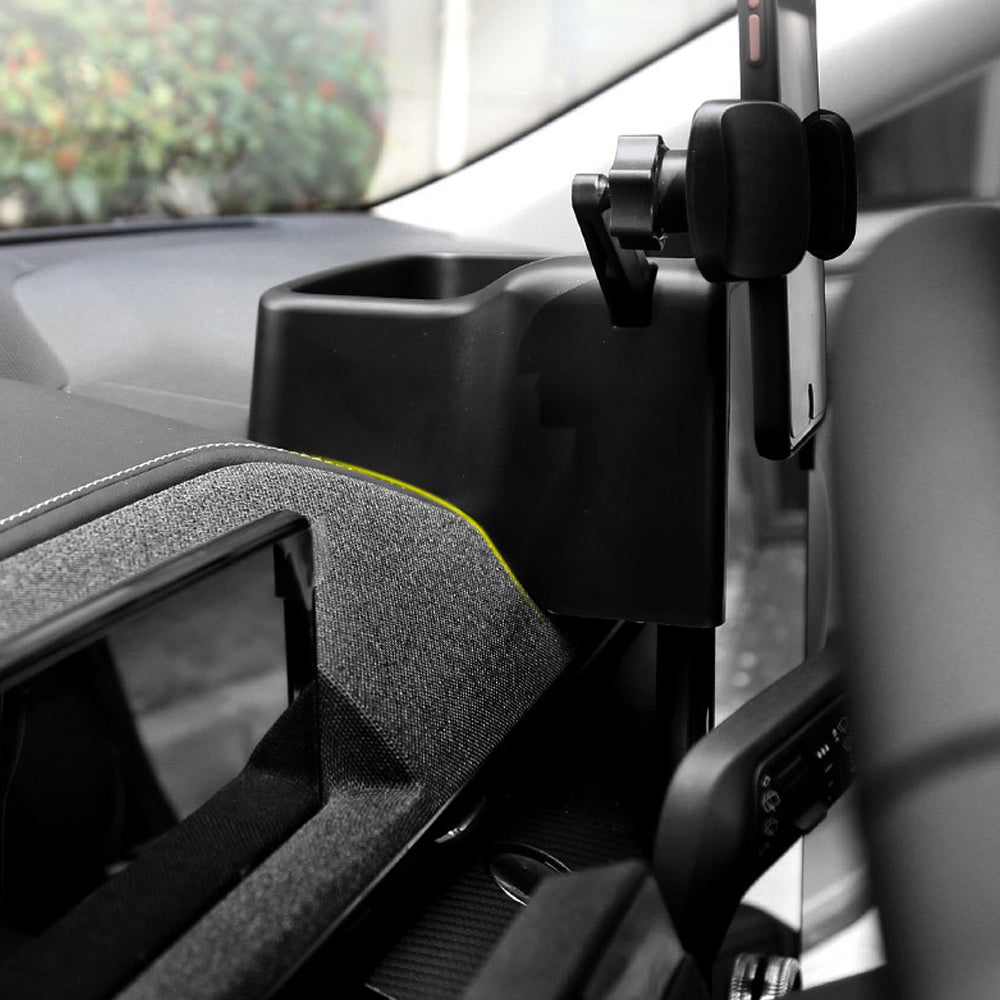 Mustang Mach E Center Console Dash Storage Box Organizer 360° Rotatable Dashboard Phone Holder for Ford