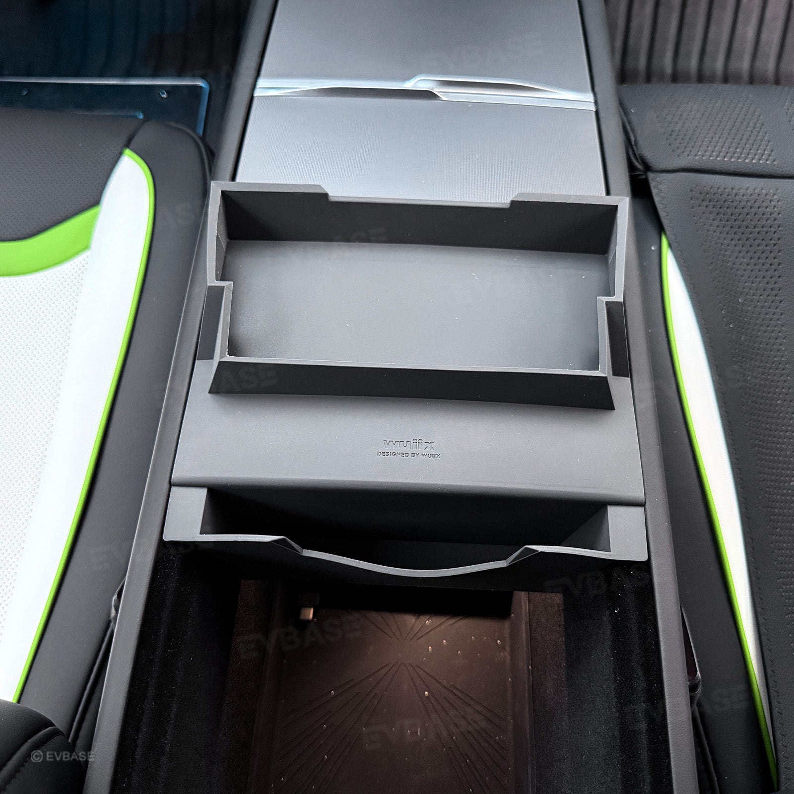 Model Y Juniper Center Console Organizer Tray Silicone Armrest Sunglasses & Card Storage Box for Tesla