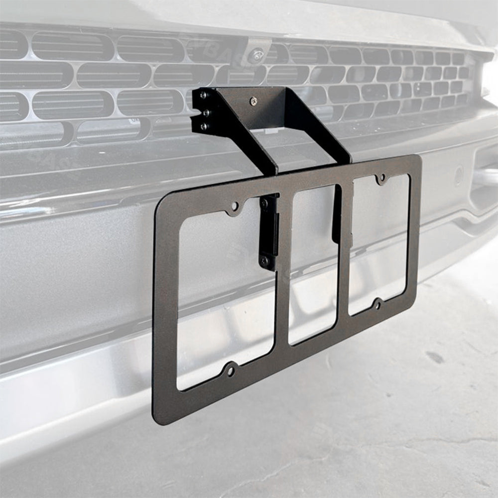 License Plate Holder Kit for R1T R1S Front License Plate Frames Mounting Bracket No Drill for Rivian