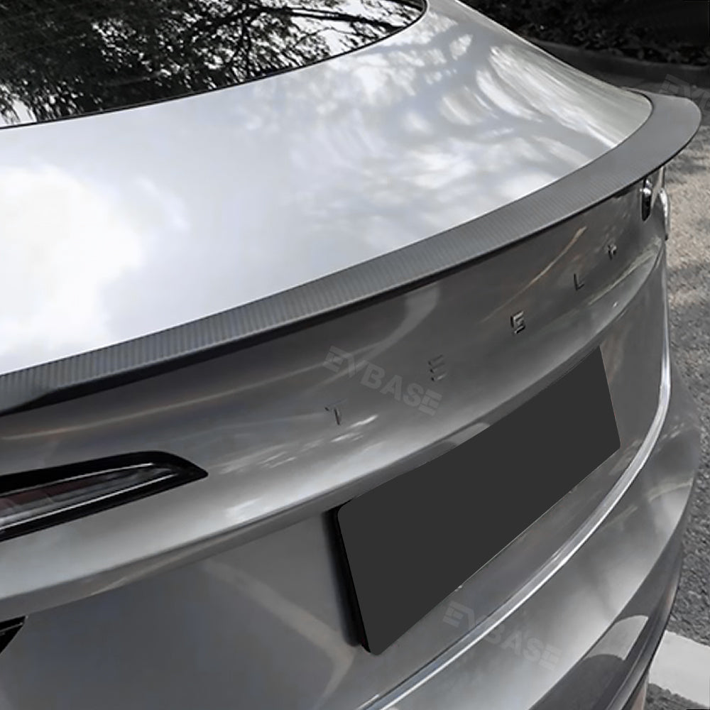 Model Y Rear Spoiler Wing Dry Real Carbon Fiber OEM Style Inspired By Model 3 Performance Rear Splitter