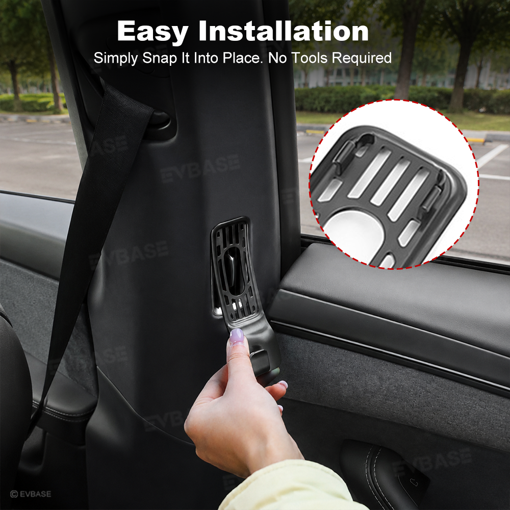 Model Y L Rear B-Pillar Air Vent Protective Covers with Hook