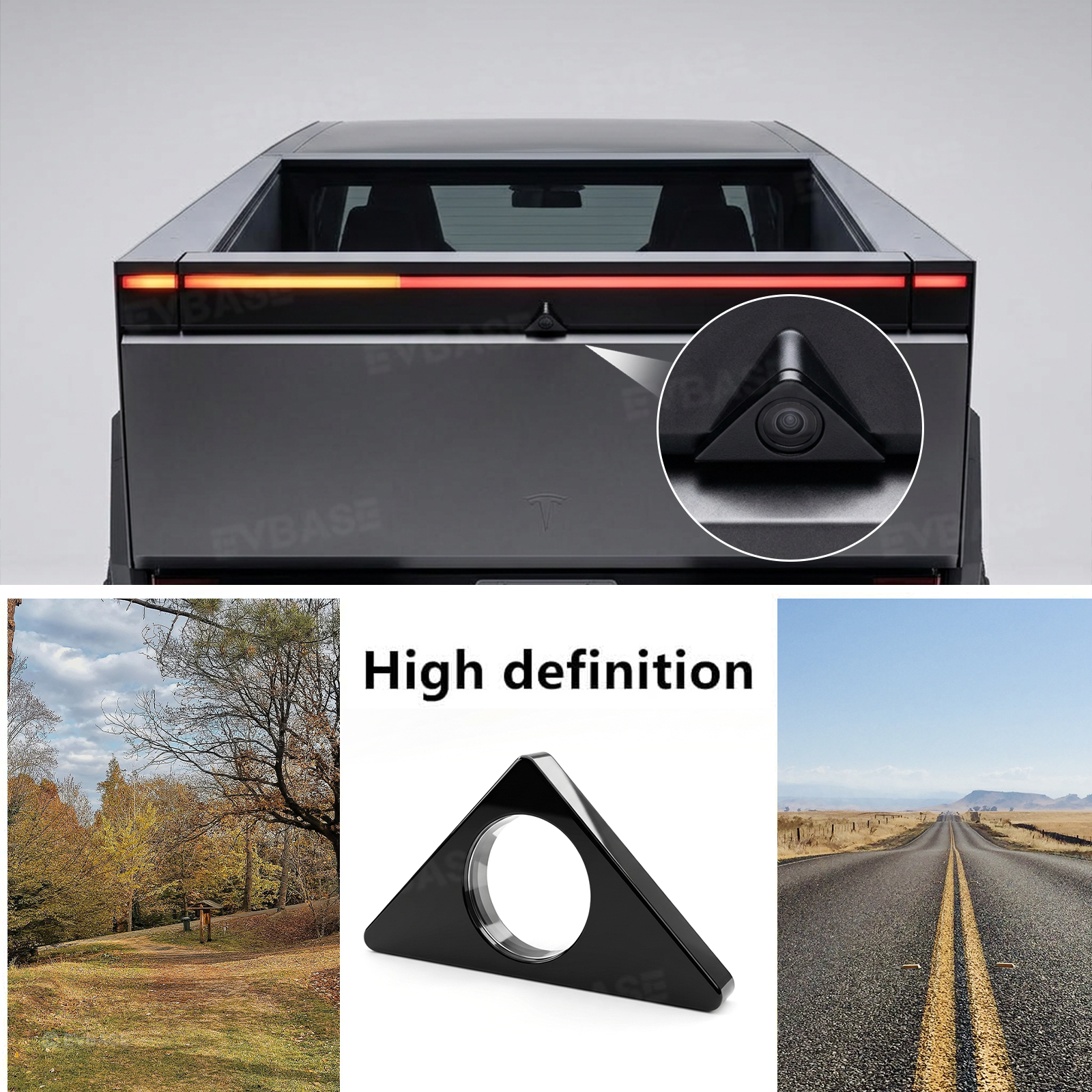 Cybertruck Front & Rear Camera Lens Cover Superhydrophobic Protective Guard Clear View Protection
