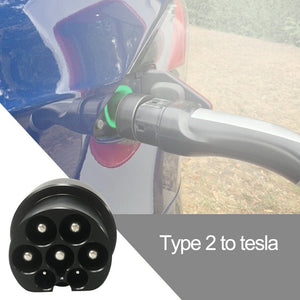 EVBASE Type2 to Tesla EV Adaptor IEC 62196 Socket EVSE Adapter Type 2 to Tesla Charging