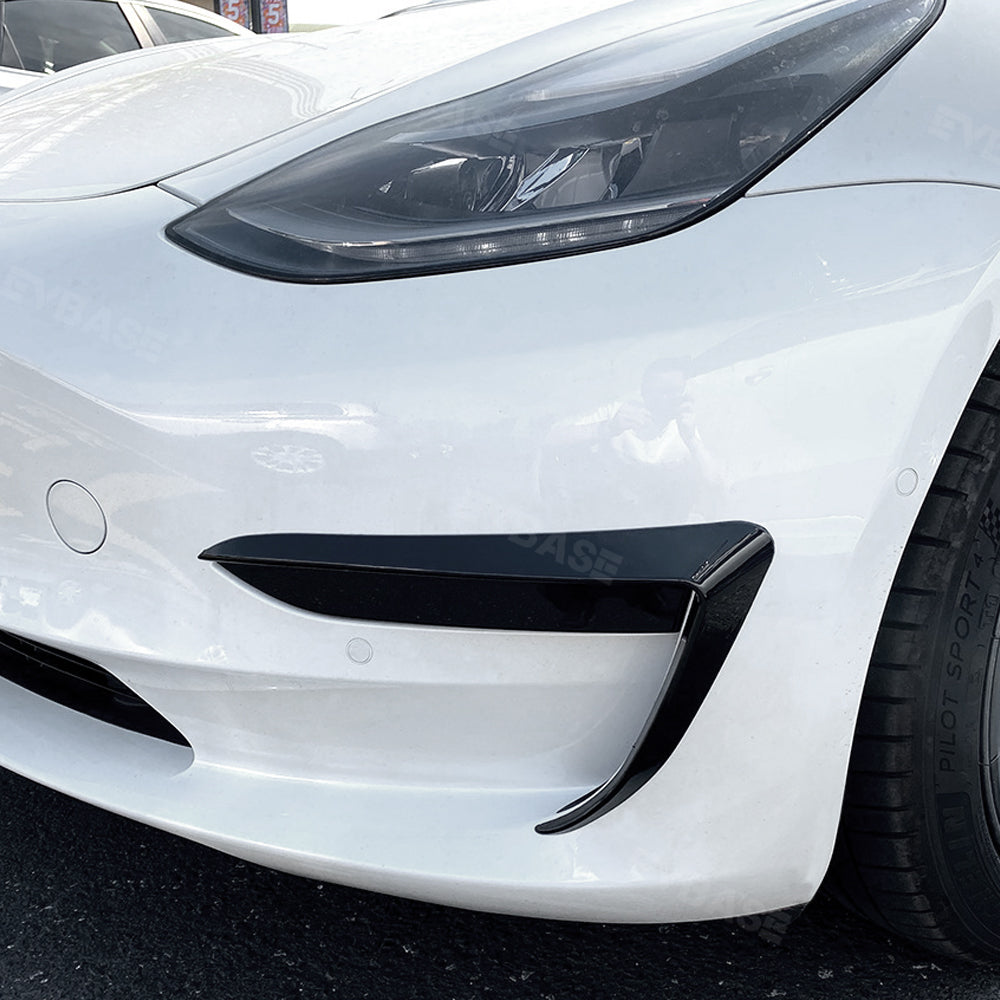 Model Y Fog Light Cover ABS Blade Trim Frame Exterior Accessories