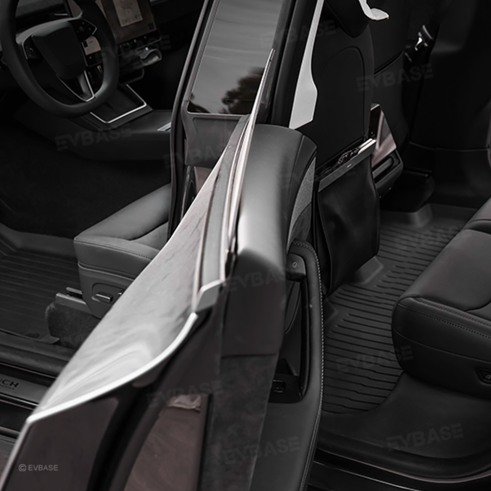 Model Y Juniper Floor Mats OEM All Weather Waterproof Non-Slip TPU Floor Liners with Silver Pedal Accent