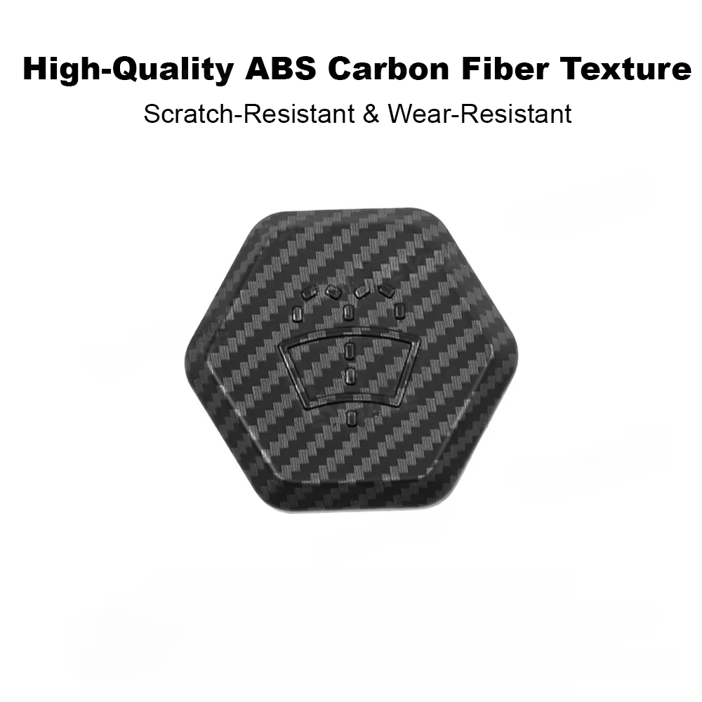 Cybertruck Windshield Wiper Fluid Reservoir Cap ABS Carbon Fiber Style Trim Cover